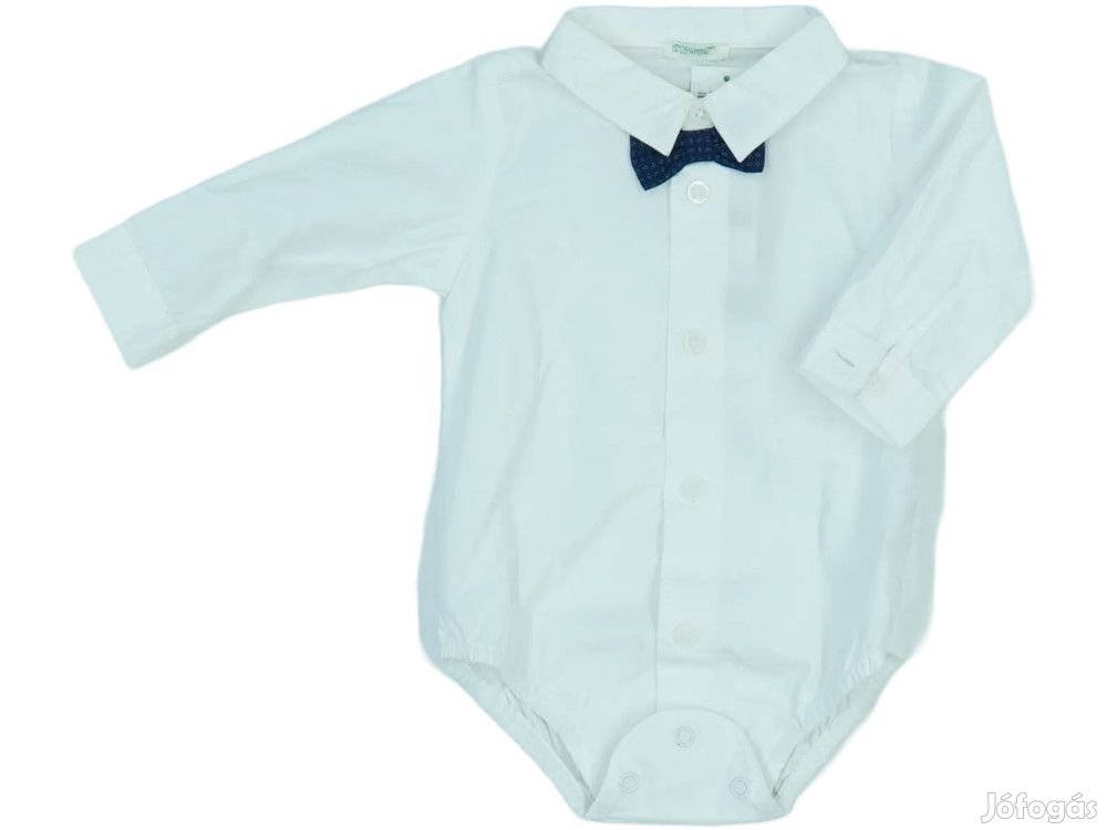 Benetton Új (címkés) Fiú Hosszú ujjú body (Méret: 62)