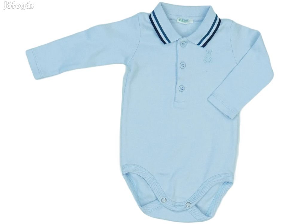 Benetton Új (címkés) Fiú Hosszú ujjú body (Méret: 62)