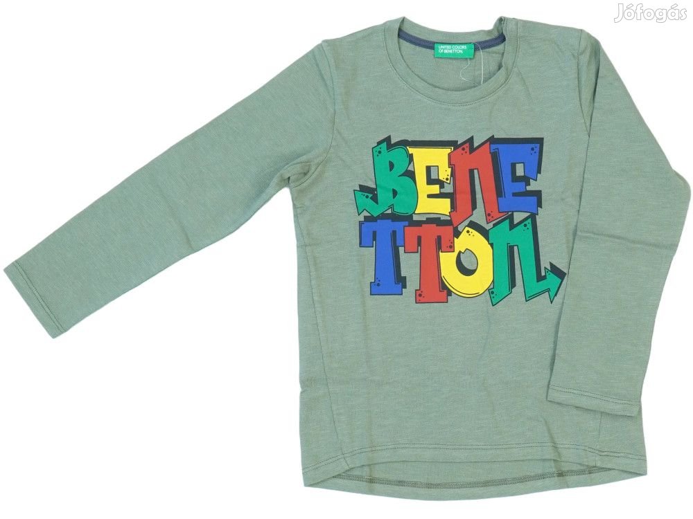 Benetton Új (címkés) Fiú Hosszú ujjú felső (Méret: 104)