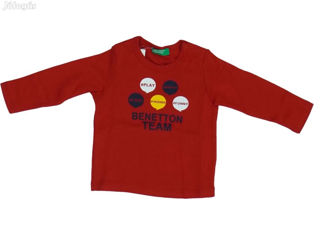 Benetton Új (címkés) Fiú Hosszú ujjú felső (Méret: 104)