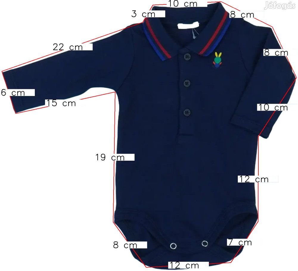 Benetton Új (címkés) Fiú Hosszú ujjú felső (Méret: 56)