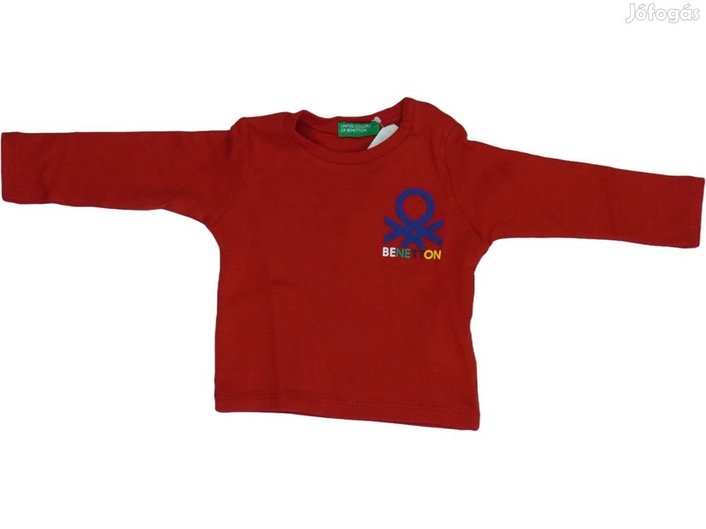 Benetton Új (címkés) Fiú Hosszú ujjú felső (Méret: 62)