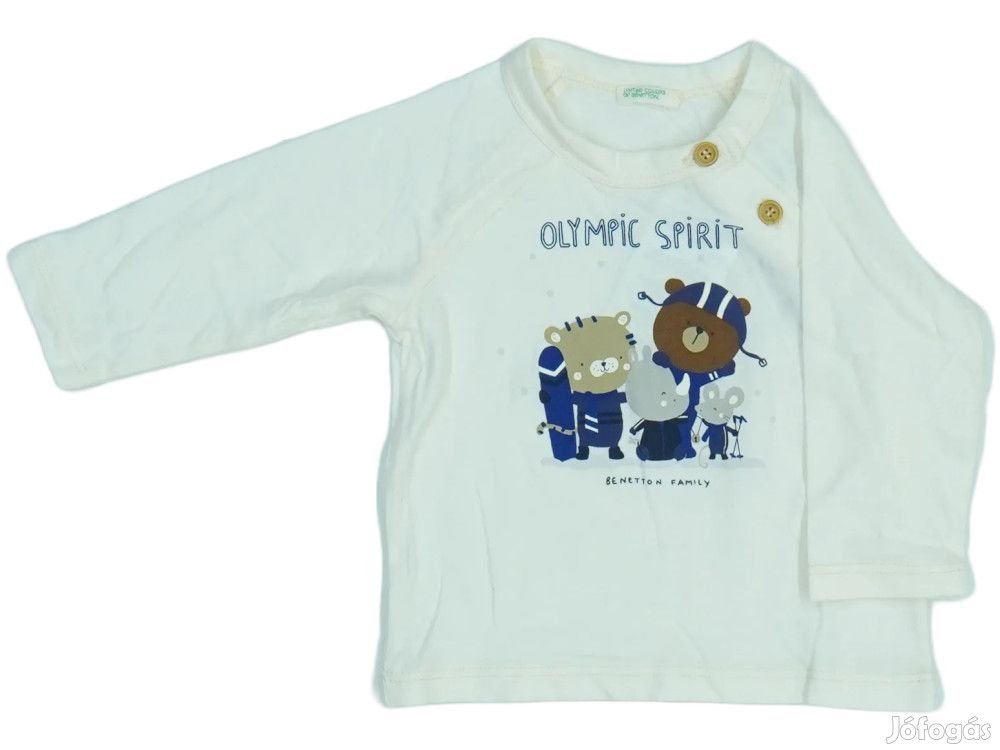 Benetton Új címkés Fiú Hosszú ujjú felső Méret 62