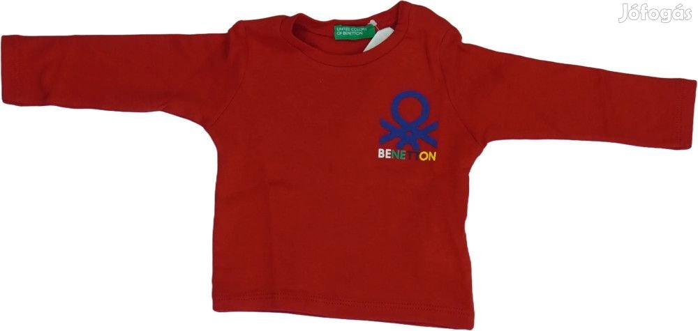 Benetton Új (címkés) Fiú Hosszú ujjú felső (Méret: 62)
