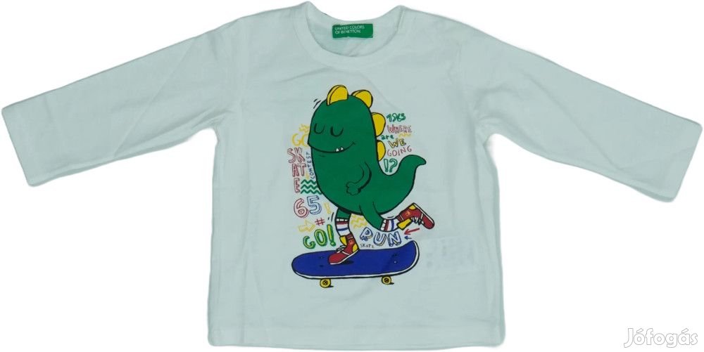 Benetton Új (címkés) Fiú Hosszú ujjú felső (Méret: 68)