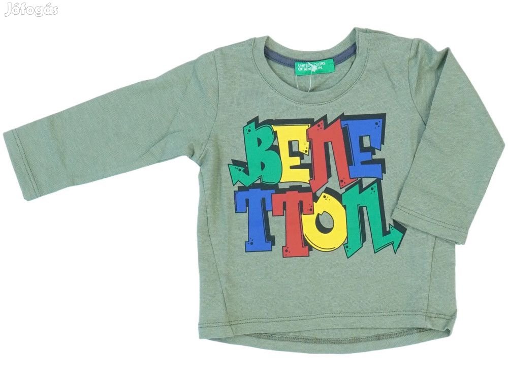 Benetton Új (címkés) Fiú Hosszú ujjú felső (Méret: 68)