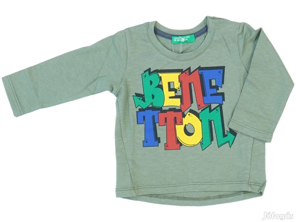 Benetton Új (címkés) Fiú Hosszú ujjú felső (Méret: 68)