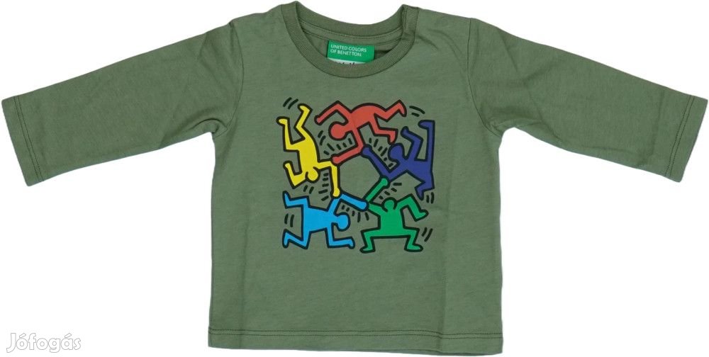 Benetton Új (címkés) Fiú Hosszú ujjú felső (Méret: 68)