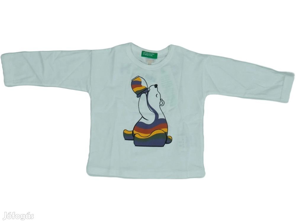 Benetton Új (címkés) Fiú Hosszú ujjú felső (Méret: 68)
