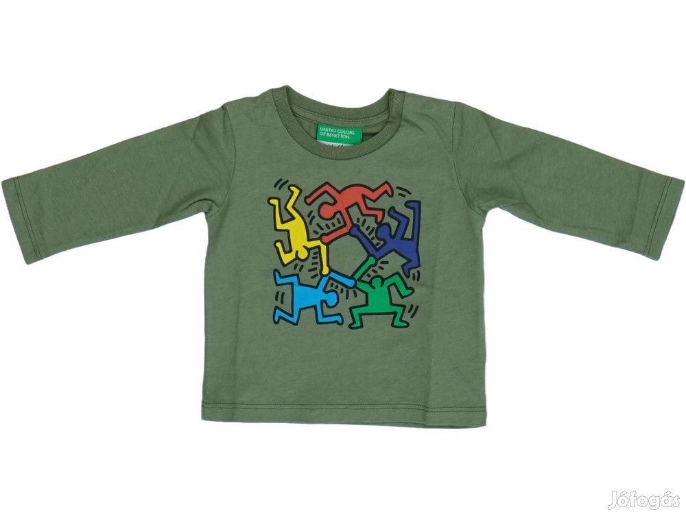 Benetton Új (címkés) Fiú Hosszú ujjú felső (Méret: 68)