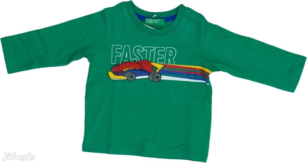 Benetton Új (címkés) Fiú Hosszú ujjú felső (Méret: 68)