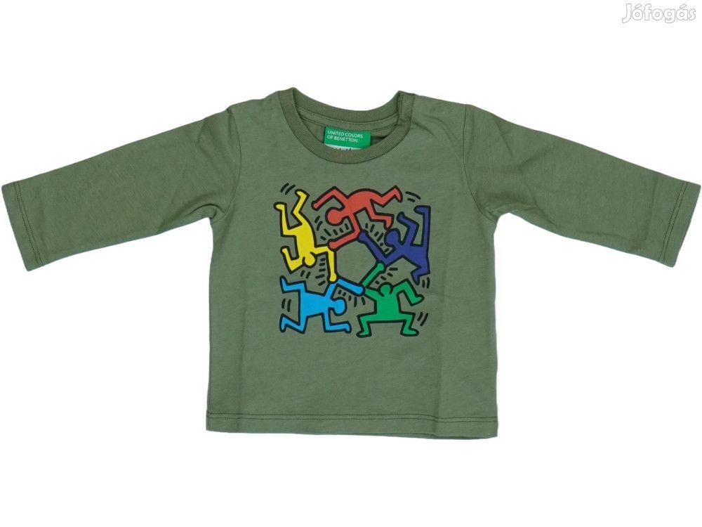 Benetton Új (címkés) Fiú Hosszú ujjú felső (Méret: 68)