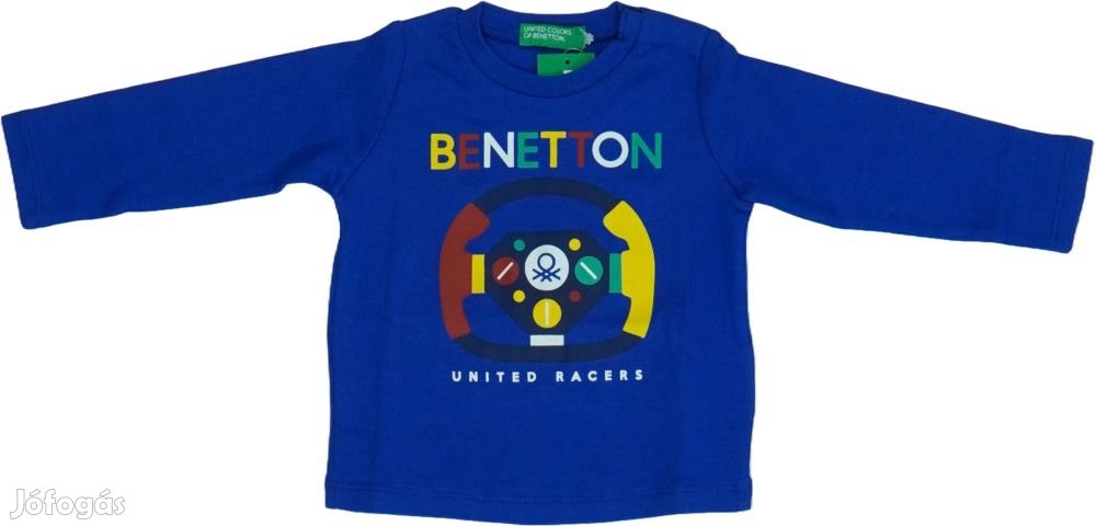Benetton Új (címkés) Fiú Hosszú ujjú felső (Méret: 68)