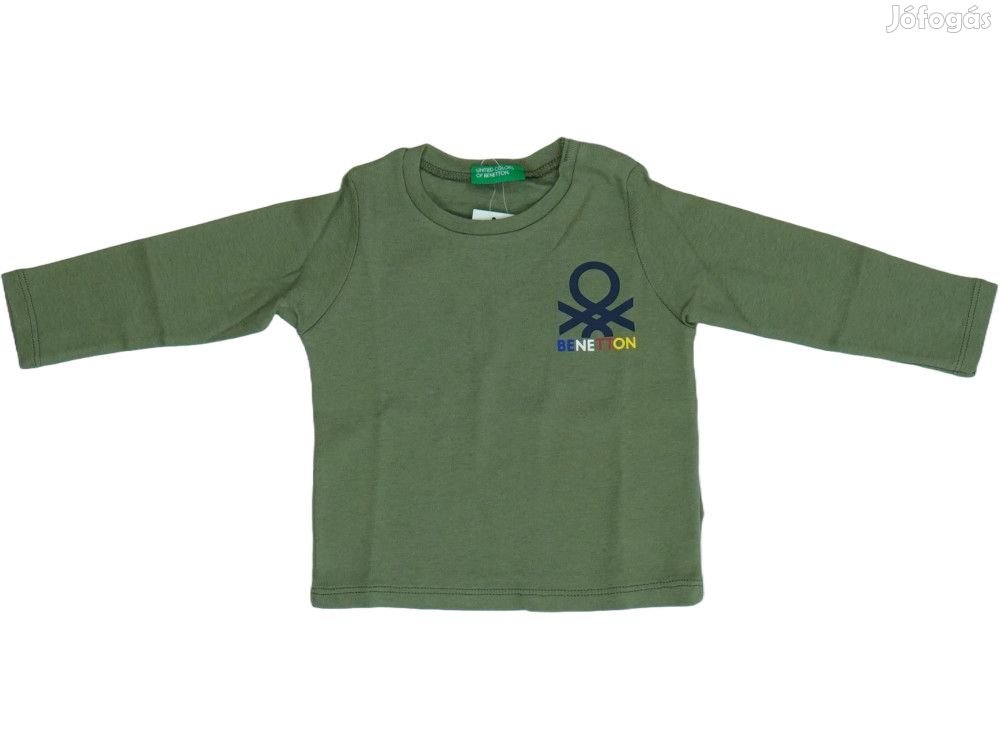 Benetton Új (címkés) Fiú Hosszú ujjú felső (Méret: 74)