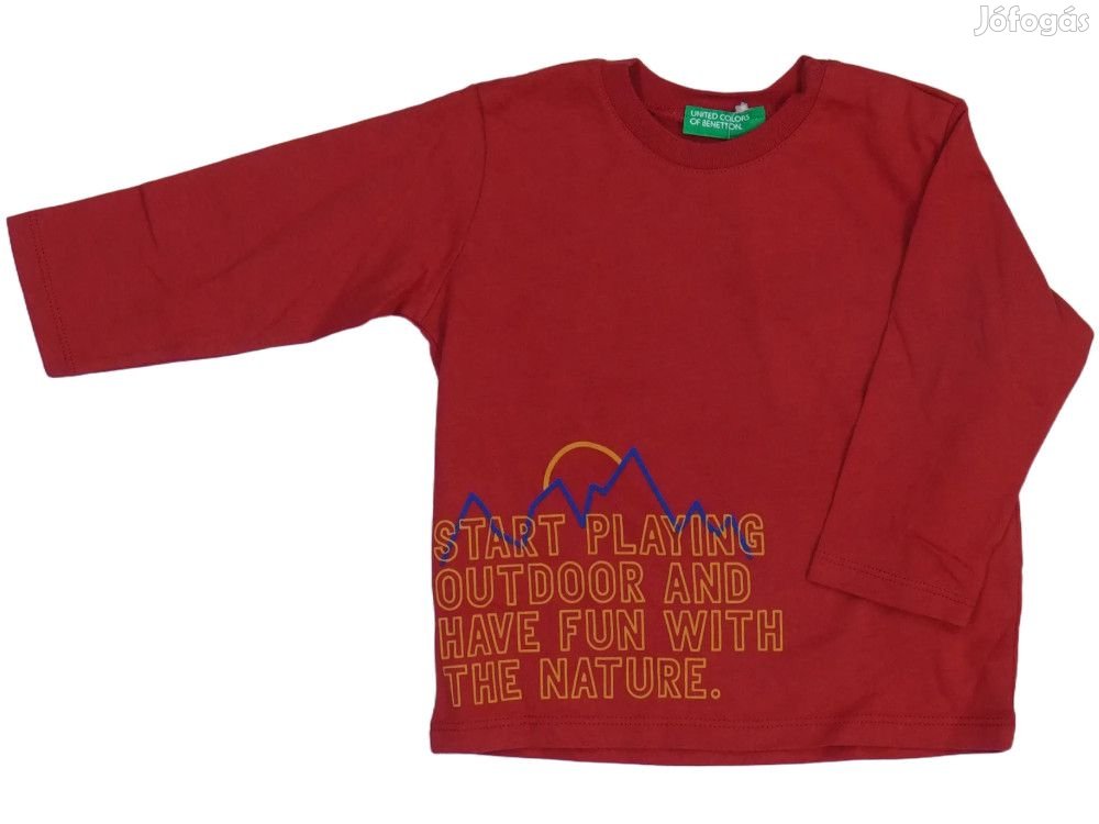 Benetton Új címkés Fiú Hosszú ujjú felső Méret 74