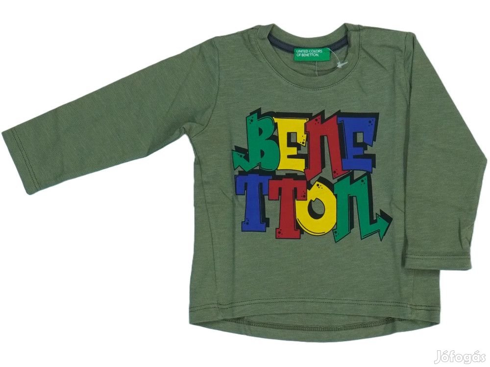 Benetton Új címkés Fiú Hosszú ujjú felső Méret 74