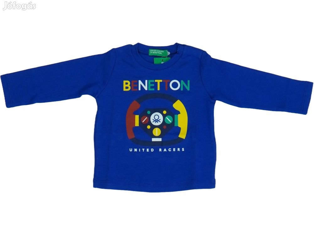 Benetton Új (címkés) Fiú Hosszú ujjú felső (Méret: 74)