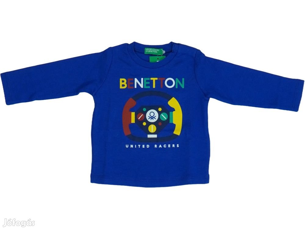 Benetton Új (címkés) Fiú Hosszú ujjú felső (Méret: 74)