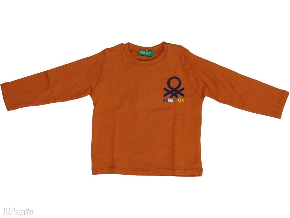 Benetton Új (címkés) Fiú Hosszú ujjú felső (Méret: 74)