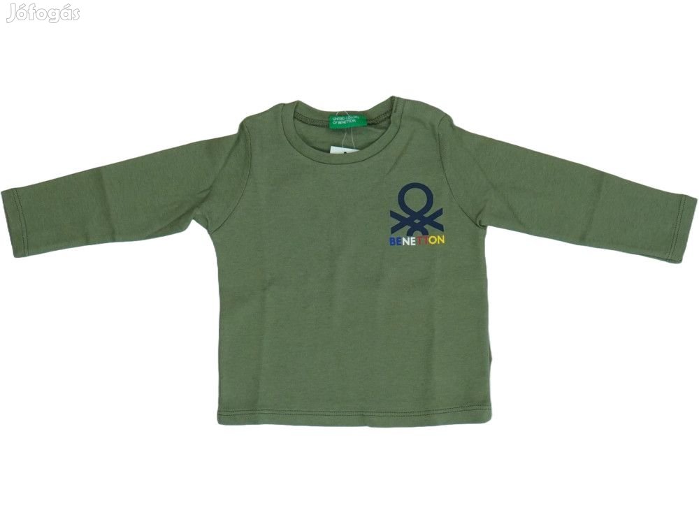 Benetton Új (címkés) Fiú Hosszú ujjú felső (Méret: 74)