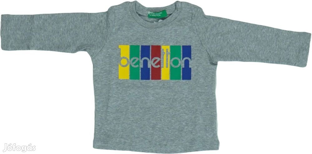 Benetton Új (címkés) Fiú Hosszú ujjú felső (Méret: 74)