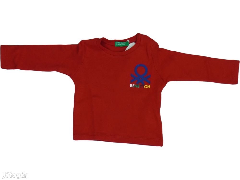 Benetton Új (címkés) Fiú Hosszú ujjú felső (Méret: 74)