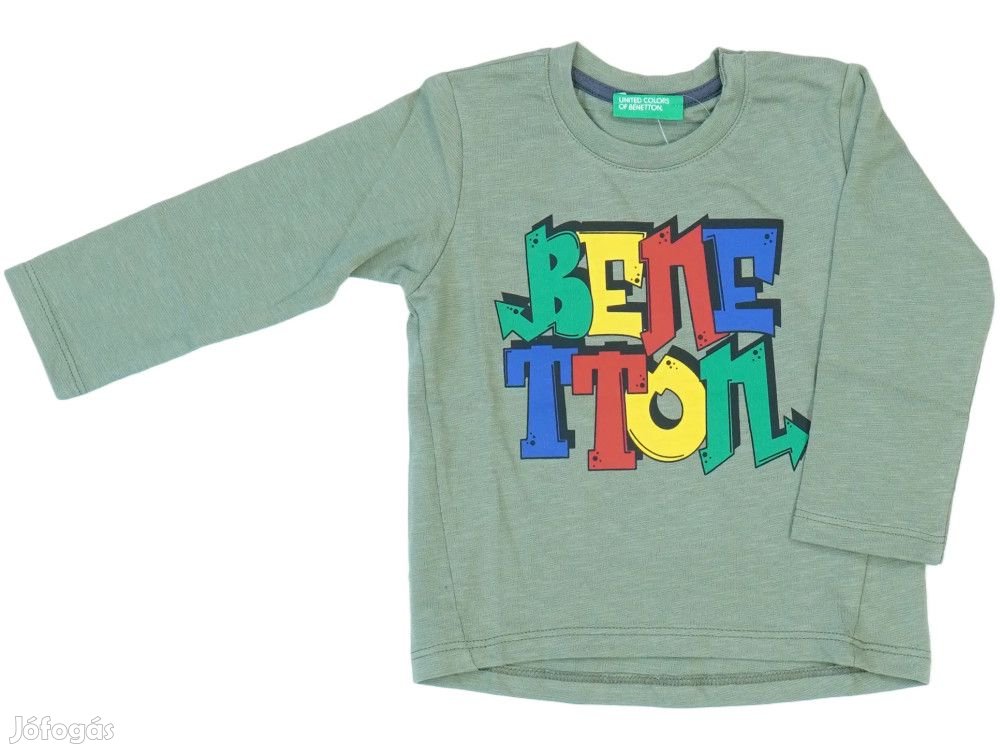 Benetton Új (címkés) Fiú Hosszú ujjú felső (Méret: 80)