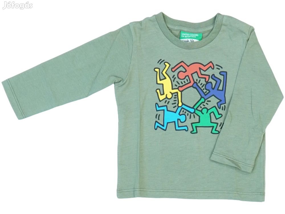 Benetton Új (címkés) Fiú Hosszú ujjú felső (Méret: 80)