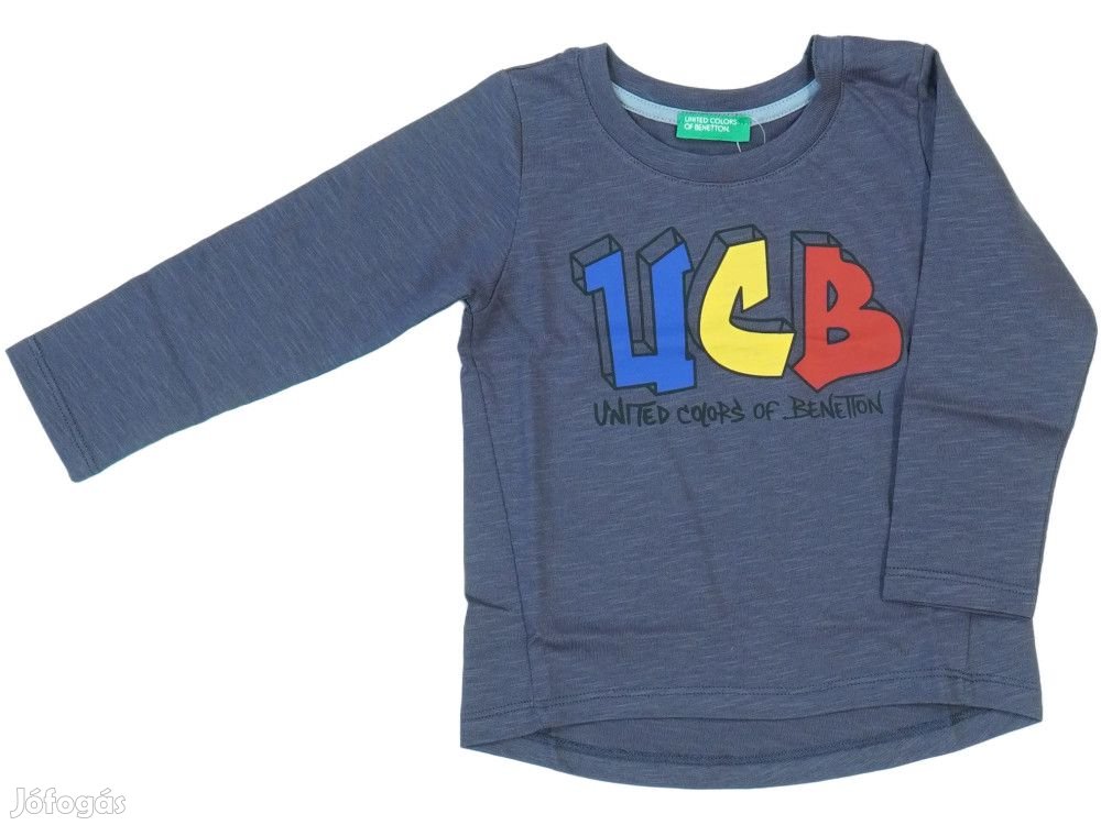 Benetton Új (címkés) Fiú Hosszú ujjú felső (Méret: 86)