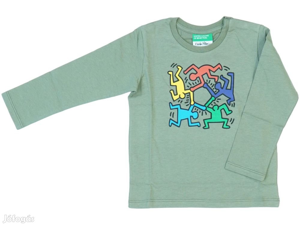Benetton Új (címkés) Fiú Hosszú ujjú felső (Méret: 92)