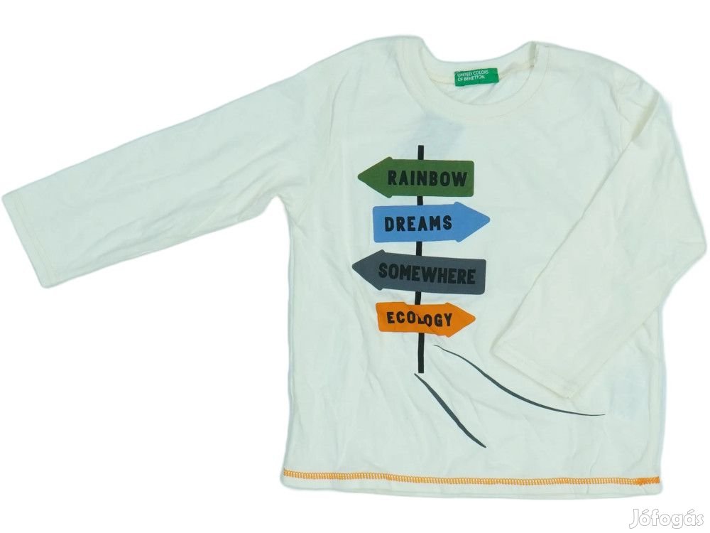 Benetton Új címkés Fiú Hosszú ujjú felső Méret 92