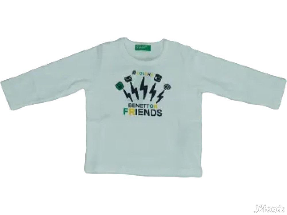 Benetton Új (címkés) Fiú Hosszú ujjú felső (Méret: 92)