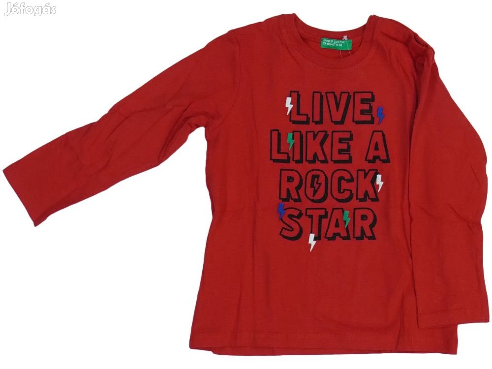 Benetton Új címkés Fiú Hosszú ujjú felső Méret 98