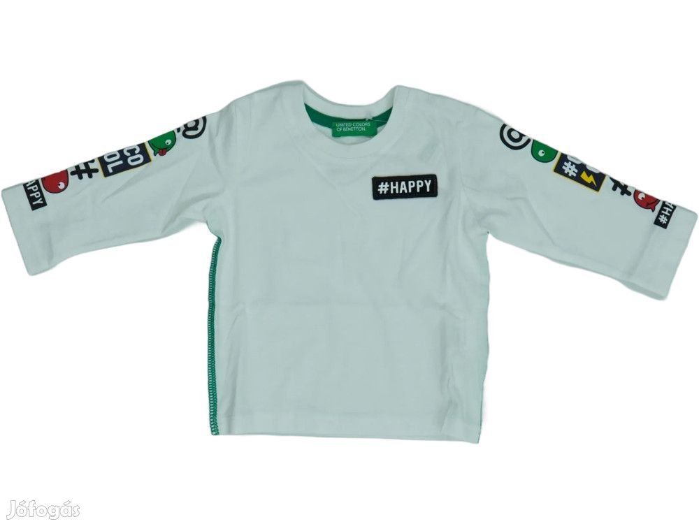 Benetton Új (címkés) Fiú Hosszú ujjú felső (Méret: 98)