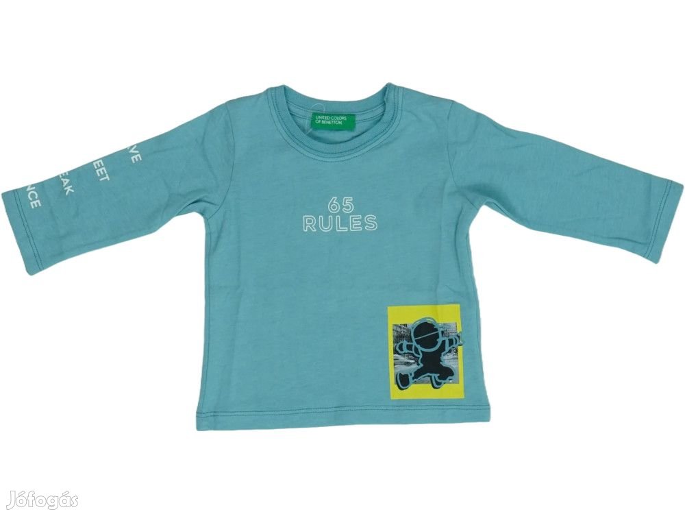 Benetton Új (címkés) Fiú Hosszú ujjú felső (Méret: 98)