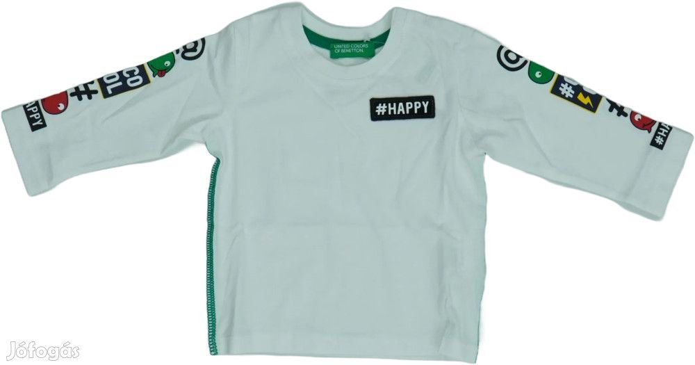 Benetton Új (címkés) Fiú Hosszú ujjú felső (Méret: 98)