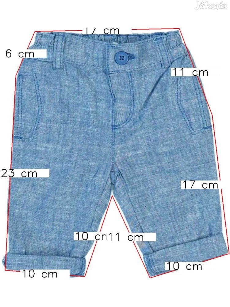 Benetton Új (címkés) Fiú Hosszúnadrág (Méret: 56)