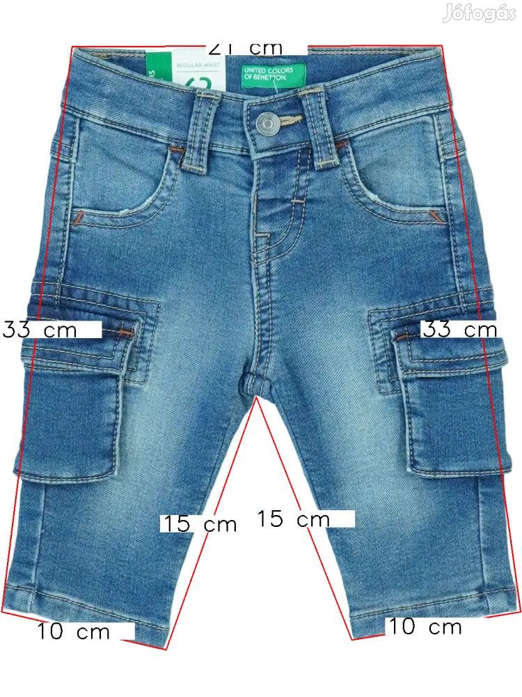 Benetton Új (címkés) Fiú Hosszúnadrág (Méret: 62)