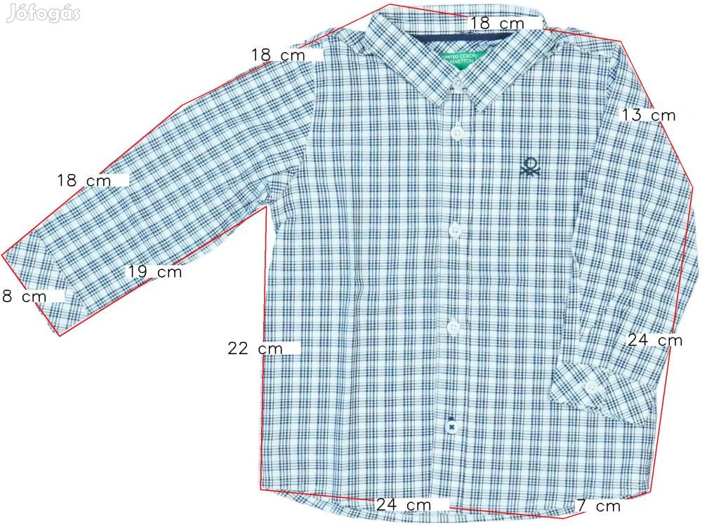Benetton Új (címkés) Fiú Ing (Méret: 86)