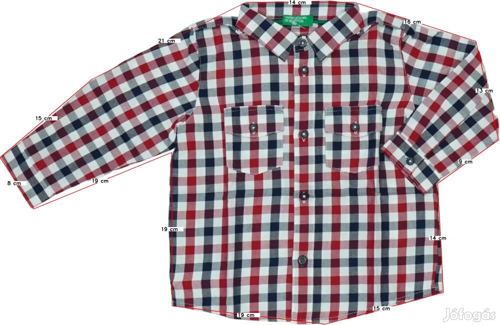 Benetton Új (címkés) Fiú Ing (Méret: 86)