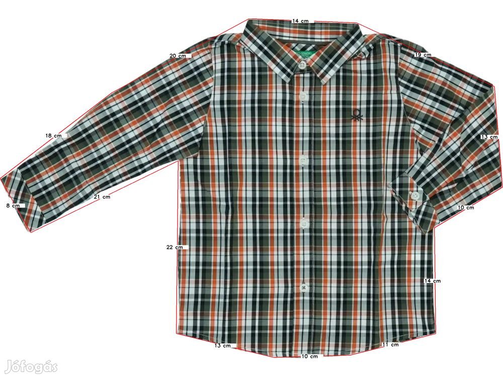 Benetton Új (címkés) Fiú Ing (Méret: 92)