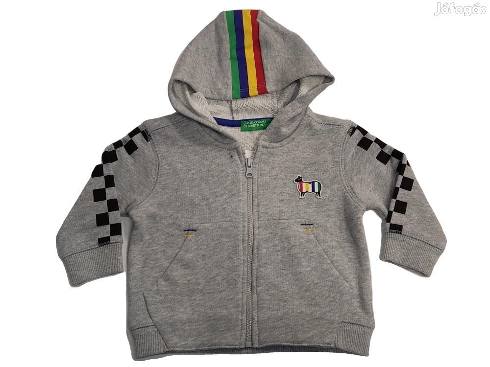 Benetton Új (címkés) Fiú Kapucnis pulóver (Méret: 68)