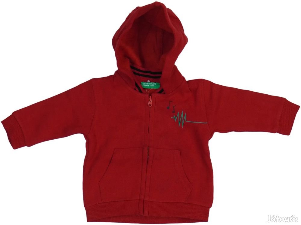 Benetton Új (címkés) Fiú Kapucnis pulóver (Méret: 68)