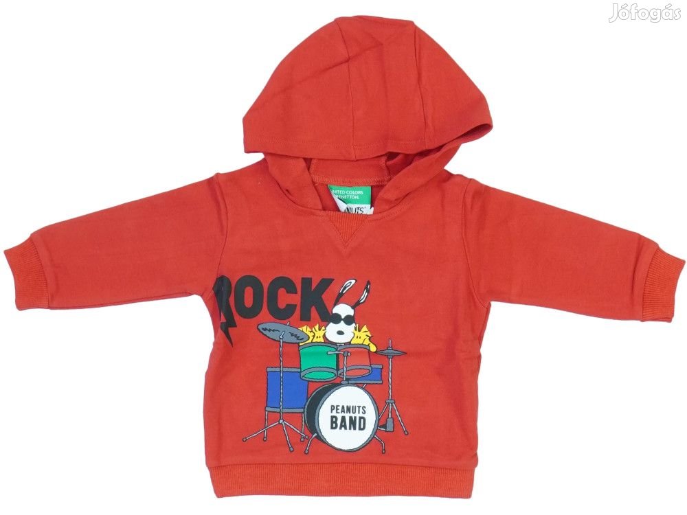 Benetton Új (címkés) Fiú Kapucnis pulóver (Méret: 68)