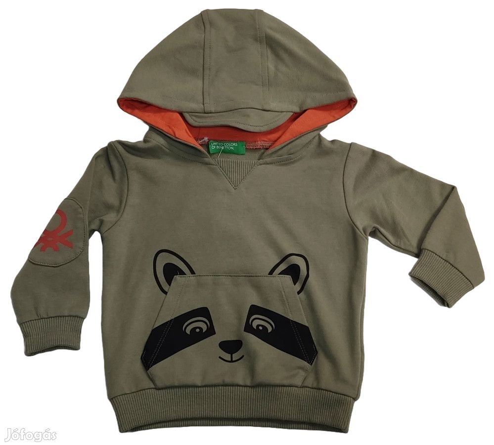 Benetton Új (címkés) Fiú Kapucnis pulóver (Méret: 68)