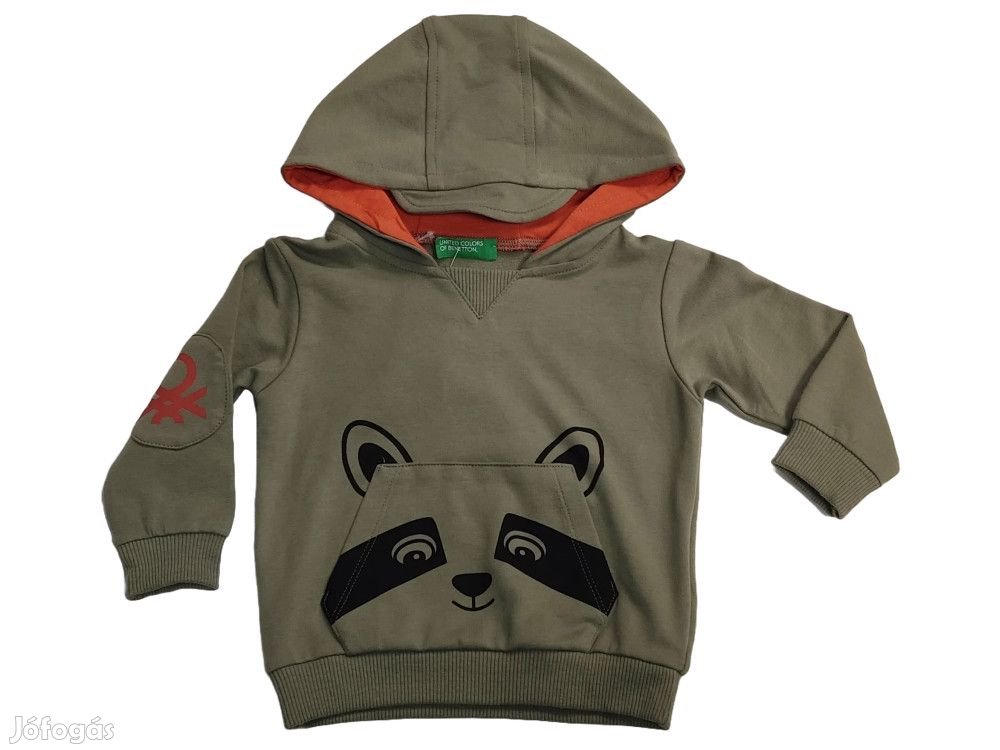Benetton Új (címkés) Fiú Kapucnis pulóver (Méret: 68)