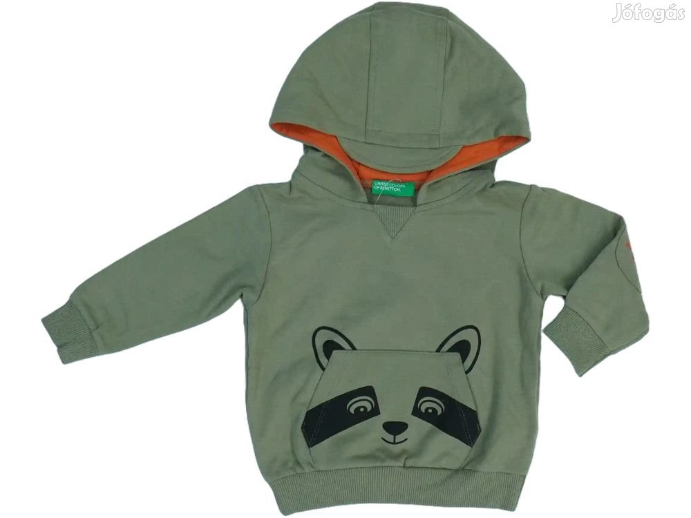 Benetton Új (címkés) Fiú Kapucnis pulóver (Méret: 74)
