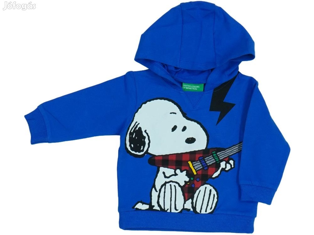 Benetton Új címkés Fiú Kapucnis pulóver Méret 74