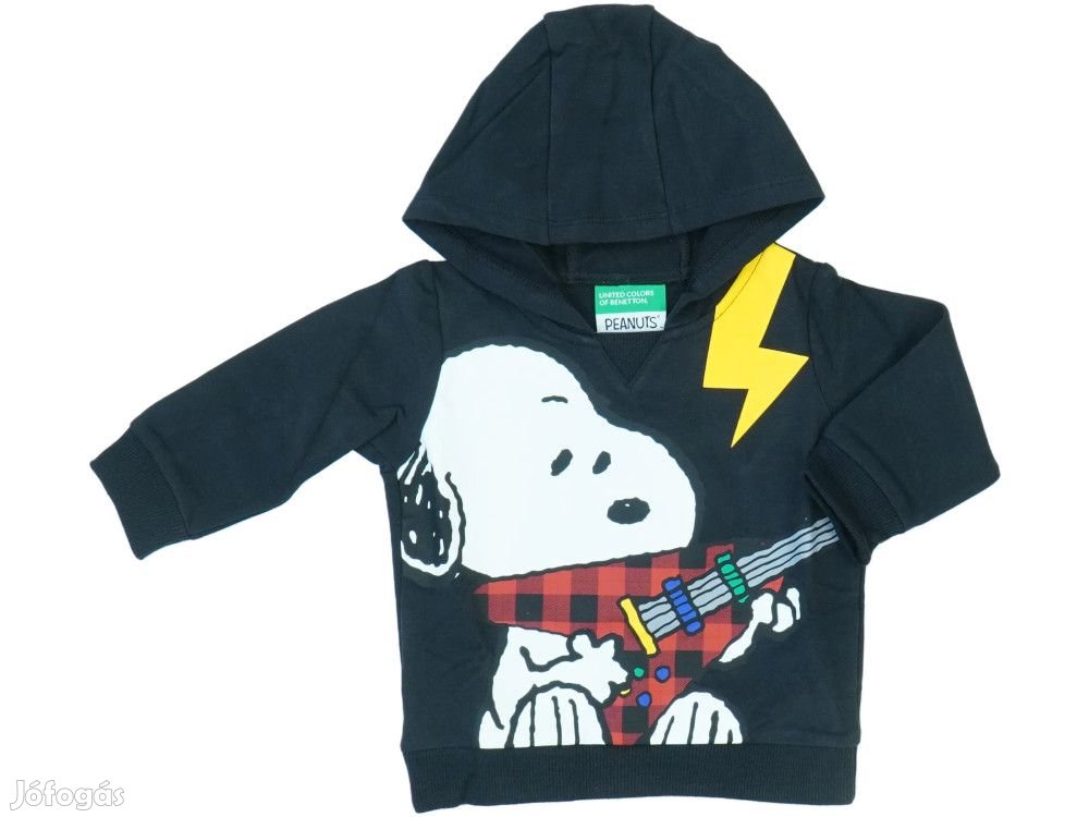 Benetton Új (címkés) Fiú Kapucnis pulóver (Méret: 74)