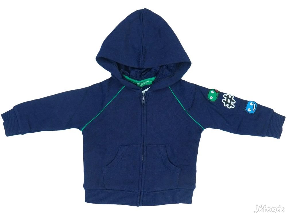 Benetton Új (címkés) Fiú Kapucnis pulóver (Méret: 74)